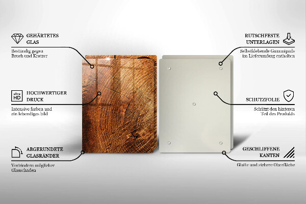 Deska do krojenia Drewno słoje drzewa