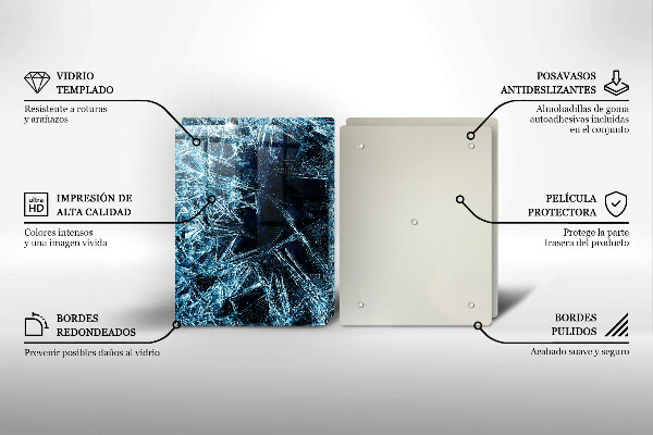 Deska do krojenia Struktura ostry lód