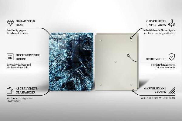 Deska do krojenia Struktura ostry lód