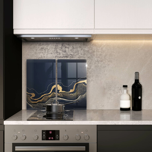 Deska do krojenia Abstrakcja złote linie