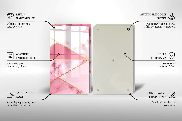 Deska do krojenia Geometryczny marmur