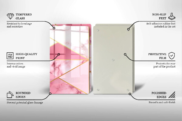 Deska do krojenia Geometryczny marmur