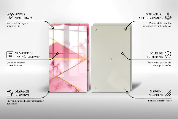 Deska do krojenia Geometryczny marmur