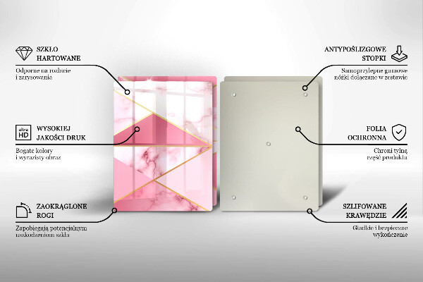 Deska do krojenia Geometryczny marmur