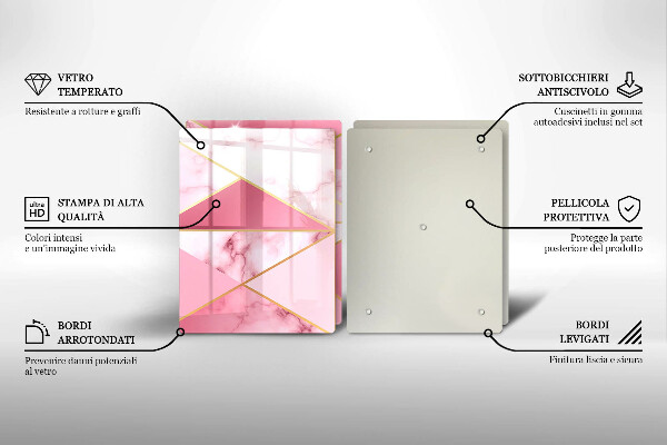 Deska do krojenia Geometryczny marmur