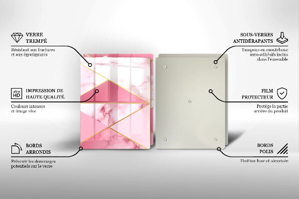 Deska do krojenia Geometryczny marmur