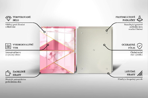 Deska do krojenia Geometryczny marmur