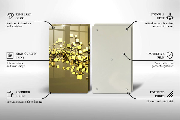 Deska do krojenia Abstrakcja geometria 3D