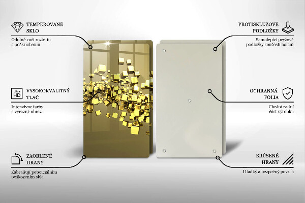 Deska do krojenia Abstrakcja geometria 3D