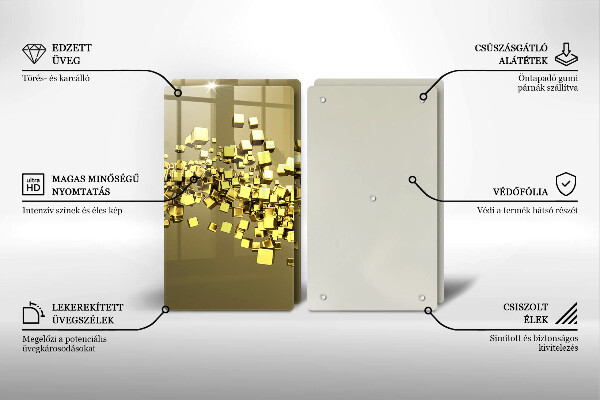 Deska do krojenia Abstrakcja geometria 3D