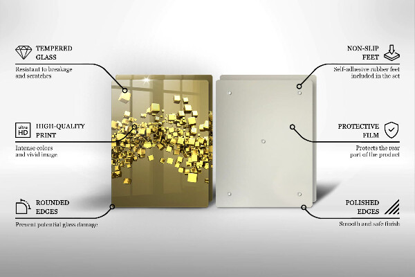 Deska do krojenia Abstrakcja geometria 3D