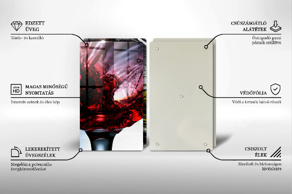 Deska do krojenia Kieliszki wina