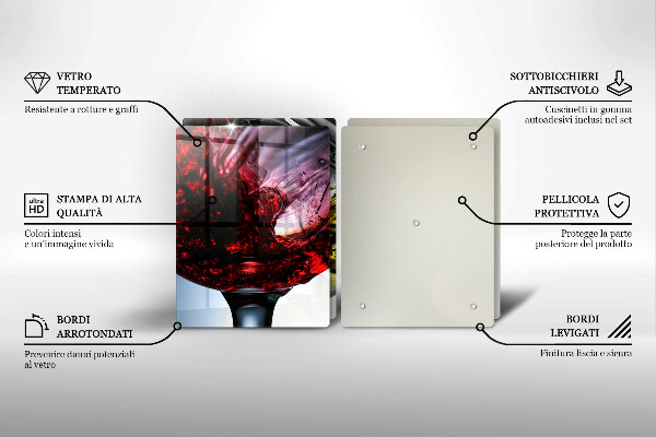 Deska do krojenia Kieliszki wina