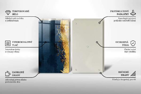 Deska do krojenia Abstrakcja złoto