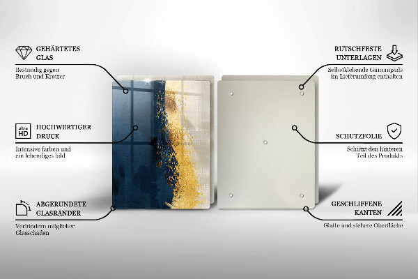 Deska do krojenia Abstrakcja złoto