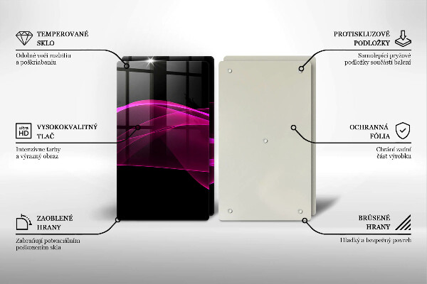 Deska do krojenia Różowa abstrakcja