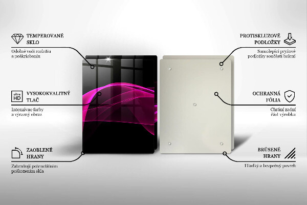 Deska do krojenia Różowa abstrakcja