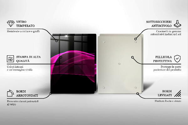 Deska do krojenia Różowa abstrakcja