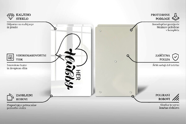 Deska do krojenia Napis, sentencja, wzór