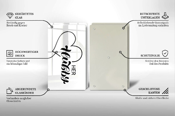 Deska do krojenia Napis, sentencja, wzór