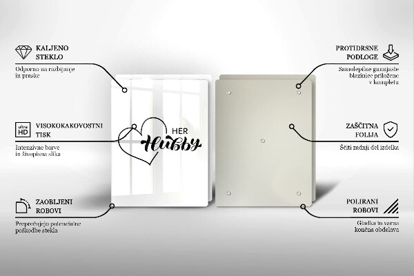 Deska do krojenia Napis, sentencja, wzór