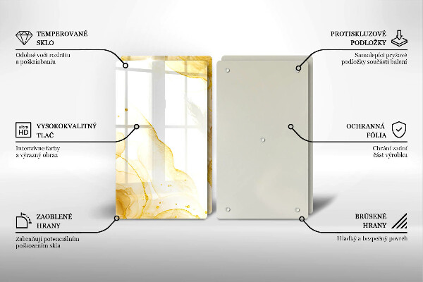 Deska do krojenia Złota abstrakcja