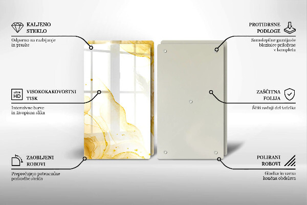 Deska do krojenia Złota abstrakcja