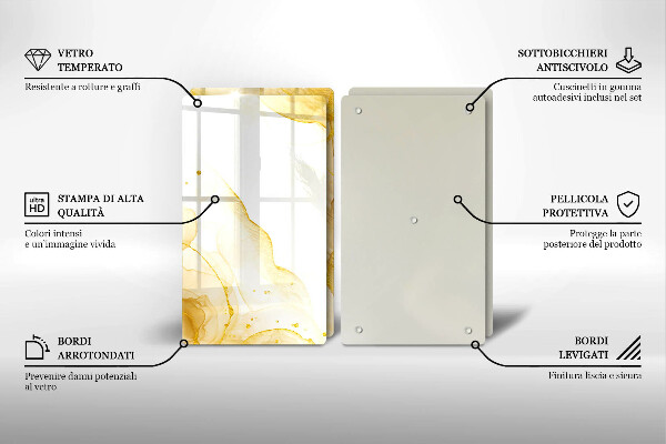 Deska do krojenia Złota abstrakcja