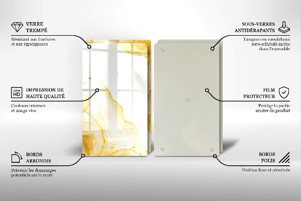 Deska do krojenia Złota abstrakcja