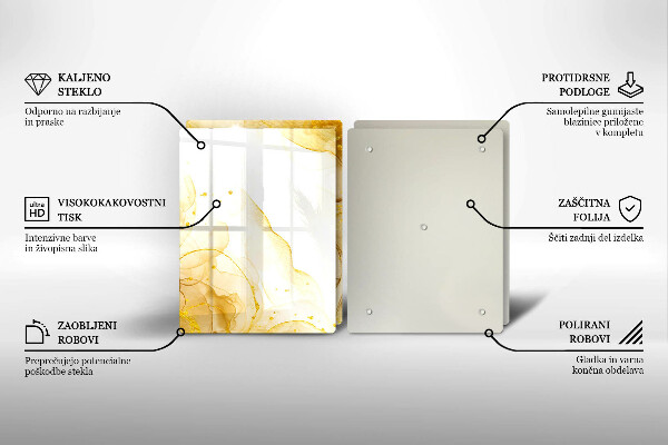 Deska do krojenia Złota abstrakcja