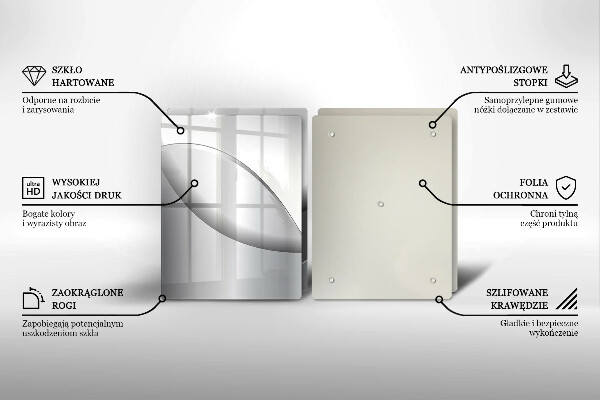 Deska do krojenia Abstrakcja linie design