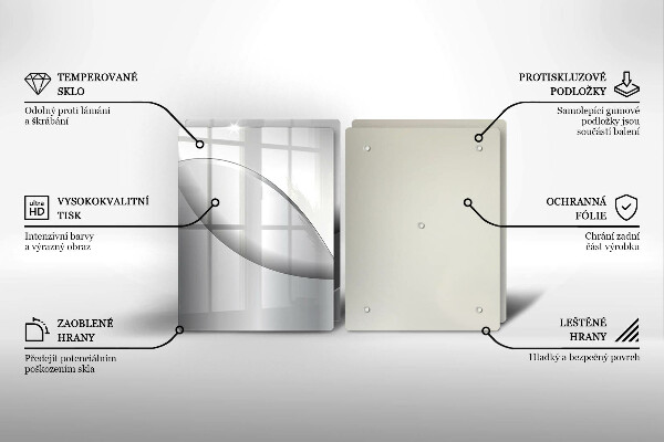 Deska do krojenia Abstrakcja linie design