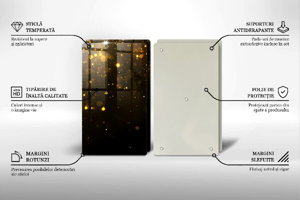 Deska do krojenia Złoty brokat