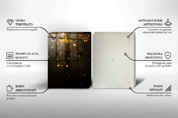 Deska do krojenia Złoty brokat