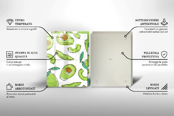 Deska do krojenia Awokado i gruszka