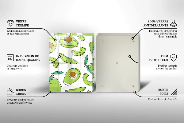 Deska do krojenia Awokado i gruszka