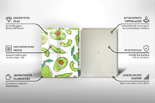 Deska do krojenia Awokado i gruszka