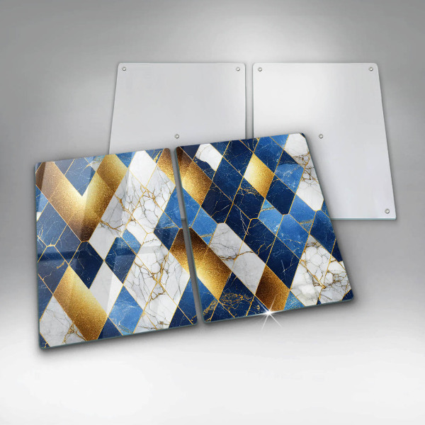 Deska do krojenia Złote romby marmur