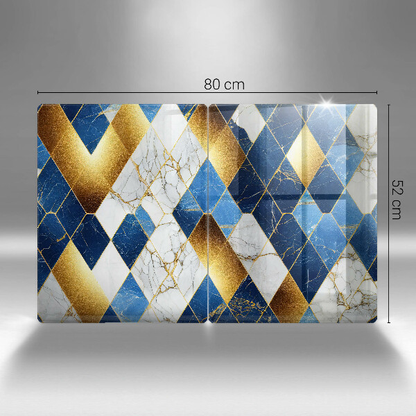 Deska do krojenia Złote romby marmur