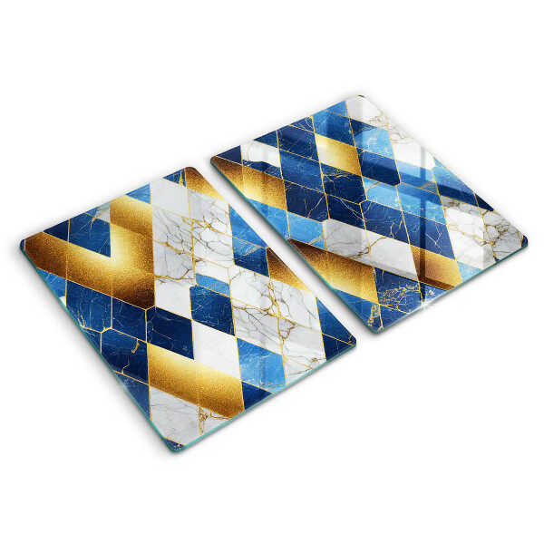 Deska do krojenia Złote romby marmur