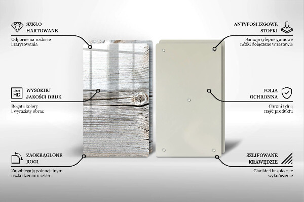 Deska do krojenia Jasna struktura drewna