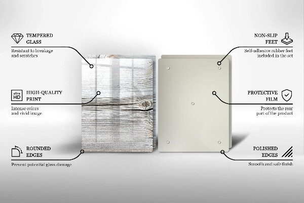 Deska do krojenia Jasna struktura drewna