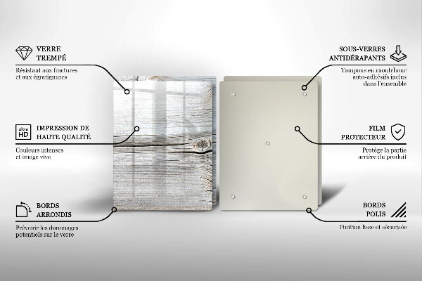 Deska do krojenia Jasna struktura drewna