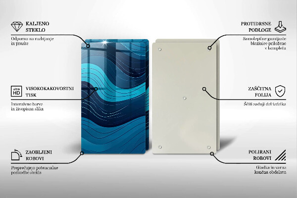 Deska do krojenia Abstrakcyjne fale