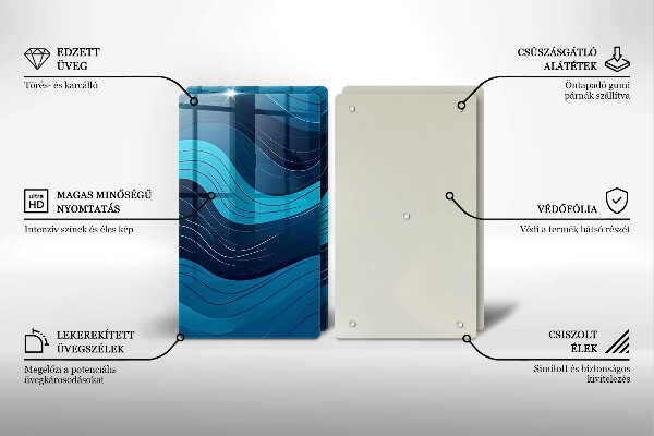 Deska do krojenia Abstrakcyjne fale