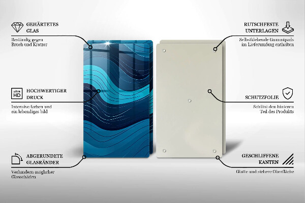 Deska do krojenia Abstrakcyjne fale