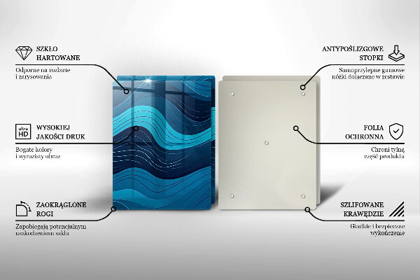 Deska do krojenia Abstrakcyjne fale