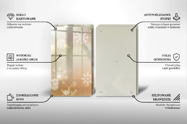 Deska do krojenia Płatki śniegu