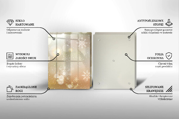 Deska do krojenia Płatki śniegu