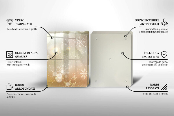 Deska do krojenia Płatki śniegu